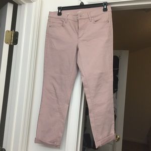 Loft Denim Cuffed Crop pants